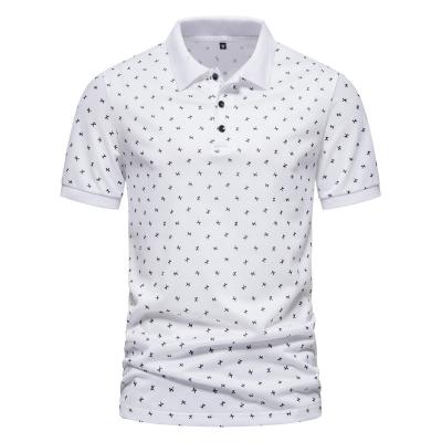 China Luxury high quality anti-pilling custom logo graphic full all over print performance floral quick dry men's polo shirts for sale