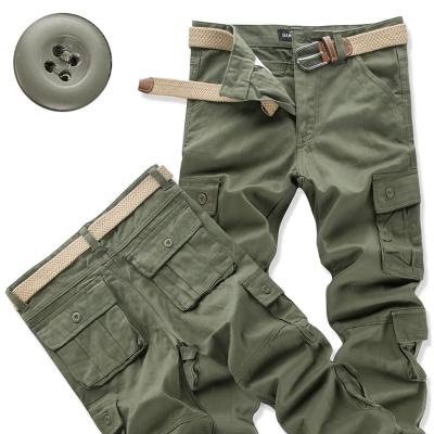 China Multi Pocket Cotton Mens Cargo Pants Thick Trousers Thick Pants Breathable Men's Pants for sale