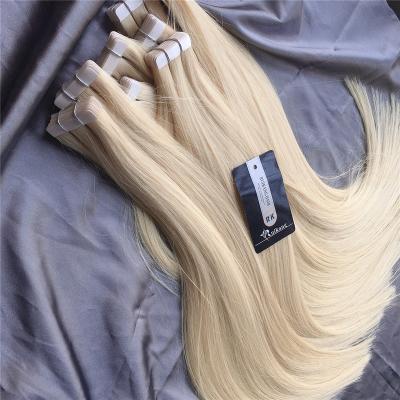 China Ruikang Indian Hair Double Drawn Invisible Russian Extensions Silky Straight Remy Skin Weft Seamless Remi Indian Wave Tape In Hair Extension for sale