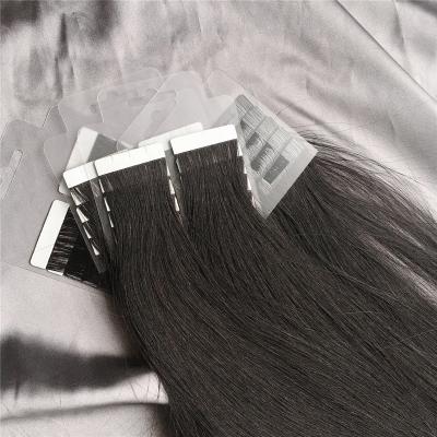 China Silky Straight Wave Ruikang Hair 10A Cuticle Aligned Extensions 26 Inch Human Skin Tape Weft Hair for sale