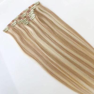 China Indian Seamless Natural Wholesale Ruikang Silky Straight Human Brazilian 100% Remy Clip On Hair Wave Extensions Best Clip In Hair Extension for sale