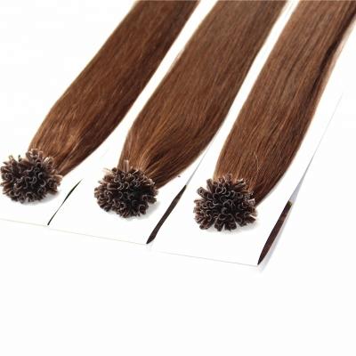 China Cheap 100 Straight Russian Remy U Tip Hair Extensions 1G Wholesale Fails Miami Nail Tap Hair Extension for sale