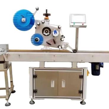 China Food double side sticker labeling machines (front and back). Sticky box labeling machine labels sticker machine 15 years experience for sale