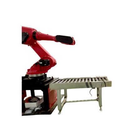 China Fully Automatic Robotic Beverage Cartons Cans Bags Palletizing Machine Palletizer After Cans Bags Bottles Filled for sale