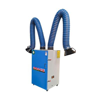 China Building Material Shops New 2021 Industrial Professional Smoke Exhaust Machine Double-arm Welding Smoke Scrubber for sale