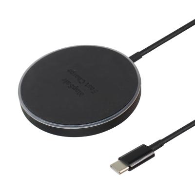 China WP00163-Circle Mobile Phone Magnet Wireless Charger With Circle LED Indicator for sale