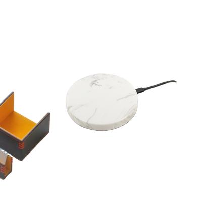 China New Real Mobile Phone 2021 Universal Wireless Ultrathin Marble Qi Charger Radio Fast Charger For Household Use for sale