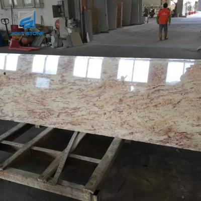 China Modern High Quality Ornamental Giallo Granite Slabs For VanityTops for sale