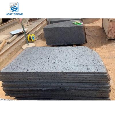 China Anti-slip Black Volcanic Lava Stone Volcanic Rock Stone Tiles zu verkaufen