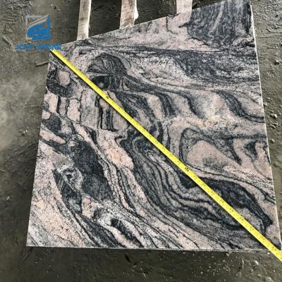 China Modern china juparana granite tile G261 granite stone with red base gray wave lines zu verkaufen