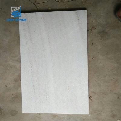 China Modern Good Quality Modern Style Building Stone Wall Cladding Tile Honed White Quartzite for sale