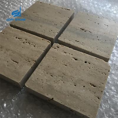 China Non Slip Modern China Wholesale Honed Exterior Natural Silver Gray Travertine Tile For Flooring for sale