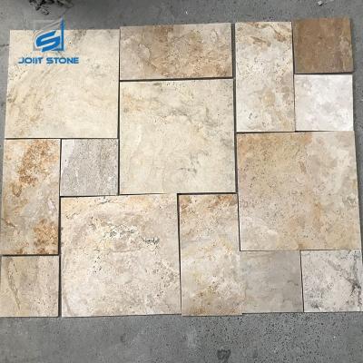 China Factory Direct Supply Traditional Pattern French Travertine Tile For Exterior Pavers for sale