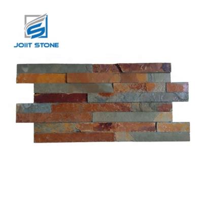 China Easy to fix and clean; water& fire retardant ; Environmental Friendly Multi Color Veneer Panel Thin Stone Stone Tile For Wall Cladding for sale