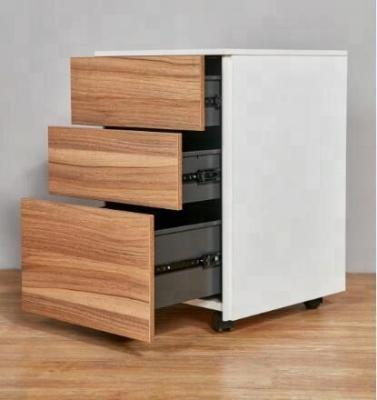 China Modern Modern Office Furniture 3 Drawers Movable Office Cabinet Under Desk Pedestal for sale