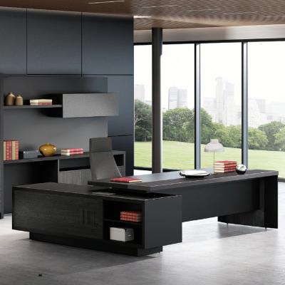 China New Durable Modern Office Furniture Desk Table Designs Latest L Shape Executive Desk for sale