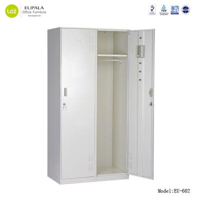 China Filing Cabinet Metal Storage Locker With 2 Doors Steel Wardrobe Wardrobe Cupboard for sale