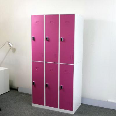 China Durable Durable Manufacture 6 Door Electronic Smart Storage Locker For Gym Use for sale