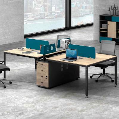 China Durable Durable Office Furniture 4 Person Workstation Studio Personal Computer Desk for sale