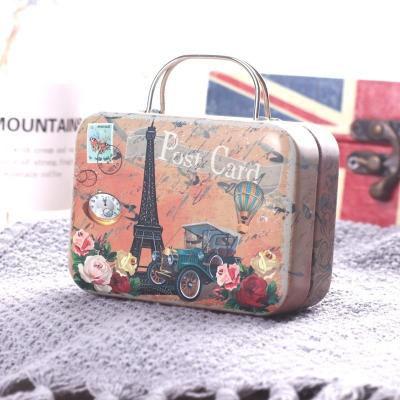 China Recycled Materials Wholesale Mini Trolley False Eyelashes Box Wholesale New Design Lashes Luggage Suitcase Mink Lash Tray Fashion Makeup Tools for sale