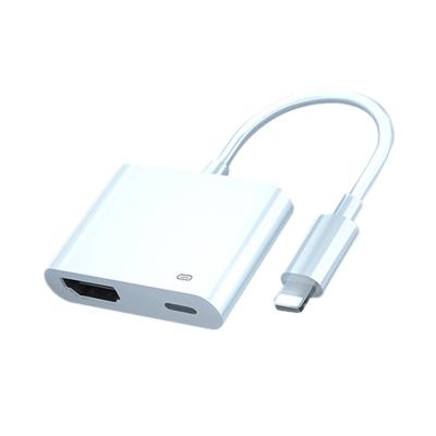 China 4K HDTV 2 in 1 for iPhone to VGA HD-MI TV Male to Female Adapter Cable Converter for sale