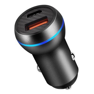 China New Product New China-chic Usb18W And Pd18W With Package Car Charger 20W Type-c Universal Car Fast Charger Car Charger For Phone for sale