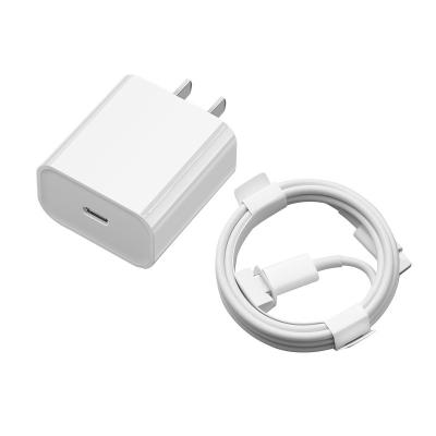 China Type-C Fast Charging Mobile Phone PD 20W Charger For IPhone12Pro PD 13Pro 14Pro 20w Max Max Max Charger Plug Cable Box for sale