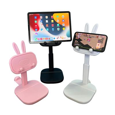 China Universal Adjustable Cute Foldable Mobile Phone Stand Desktop Holder Rabbit Phone Holders for sale