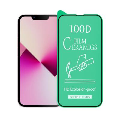 China Mobile phone ceramic protective tempered glass film is used for anti oil waterproof mobile phone filmglass screen protector for iPhone 13 for sale