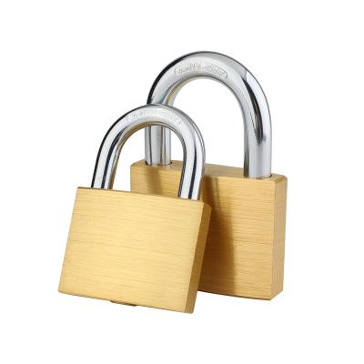 China Widely Usage High security  copper cylinder  30MMANTI-CUT Manganese steel lock beam copper padlock brass padlock for sale