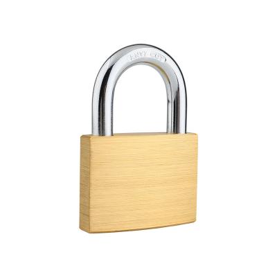 China Widely Usage High security  copper key  40MMANTI-CUT Manganese steel lock beam copper padlock brass padlock for sale