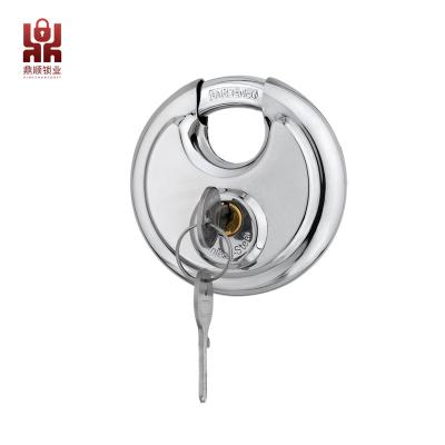 China Waterproof Factory direct supply  201  Stainless Steel Disc Padlock 80MM Outdoor use High security waterproof for sale