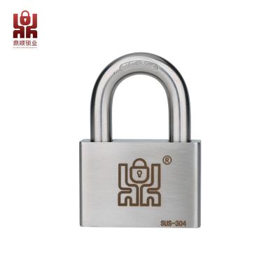 China Outdoor Environment 304 stainless steel Stainless steel lock cylinder Stainless steel lock beam 40MM Outdoor padlock for sale