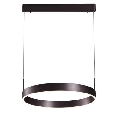 China Ring Chandelier Living Room Dining Circle Modern Luxury Elegant Circle Pendant Light Aluminum Pendant Lamp for sale