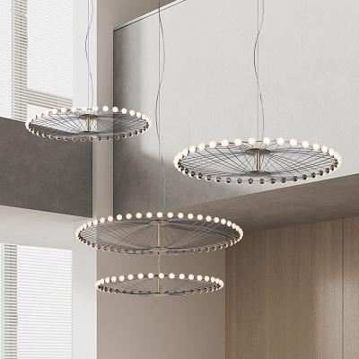 China Hotel Contemporary AVENANT Acrylic Living Room Lanterns Ball Stars Light Pedant Chandeliers Decorative Lighting for sale