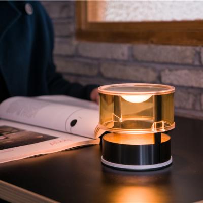 China Contemporary Lithium Battery USB Bedside Night Light Motion Sensor Dimmable Restaurant LED Table Lamp Wireless Rechargeable Fill Light for sale