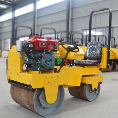 China Machinery Repair Shops Factory Price Ride-on Double Drum Sidewalk Roller Baby Roller Compactor Machine for sale