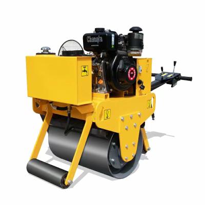 China Machinery Repair Shops China Diesel Single Wheel Walk Behind Mini Hand Road Roller Compactor For Engineering Works for sale