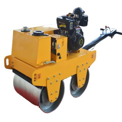 China Durable Diesel Mini Hand Compactor Walk Behind Drum Machinery Repair Shops Road Roller For Sale for sale