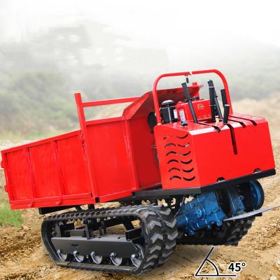 China Yes Sale Diesel 0.75ton 1.2ton 1.5ton 2ton 3 Ton Hydraulic Crawler Loading Carrier Mini Track Dumper Trucks For for sale