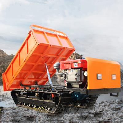 China Yes 0.75t 1.2t 1.5t 2t 3t Small Crawler Hauler All Terrain Tipper Electric Tracked Mini Dumper For Sale for sale