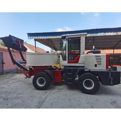 China Construction Material Shops Small Mouth Flat Mobile Type Mini Cement Mixer Truck Price Of Beton Pan Self Loading Concrete Agitator for sale