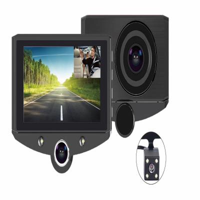 China 2022 Motion Detection Mode Mini Wifi Dash Cam Full Hd 1080p Car Dvr Dash Tracking Camera With Three Cameras for sale