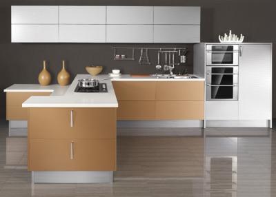 China Fashion / Modern Showroom Kitchen Cabinets , UV Finish Pull Out Kitchen Cupboards for sale