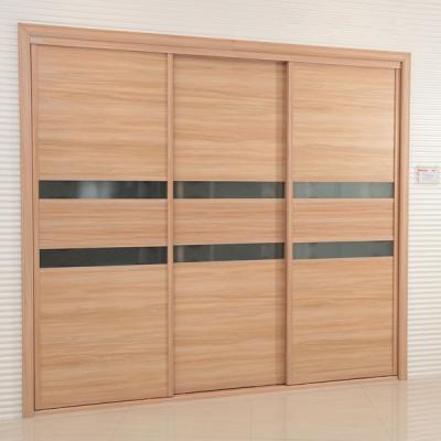 China Modern Flat Panel Sliding Closet / Wardrobes Doors For Bedrooms Waterproof for sale