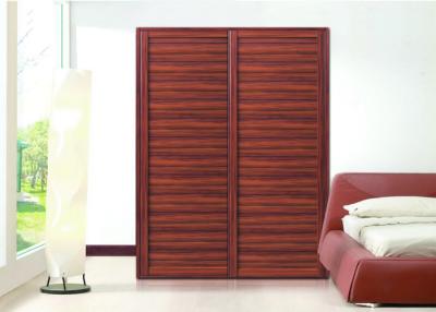 China Custom Wooden Aluminium Frame Sliding Wardrobe Doors , Sliding Door Closet for sale