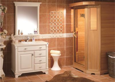 China Quartz Countertops Bathroom Cabinets And Vanities Classic Design Pvc Finish for sale