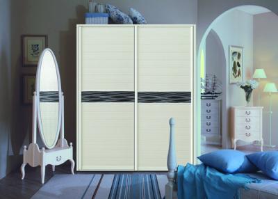 China Blum Hinges Double Wardrobe Sliding Doors Fitted Bedroom , Free Standing Sliding Wardrobes  for sale