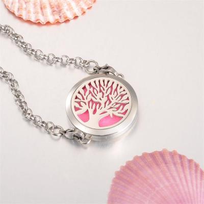 China Wholesale Cute Scent Diffuser Bracelet Aromatherapy Jewelry, Stainless Steel Essential Oil Diffuser Pendant for sale