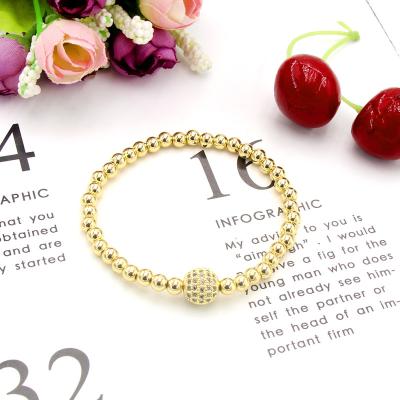 China Guangzhou CLASSIC Jewelry Factory Stainless Steel Ball Crystal Bead Charm Bracelet for sale